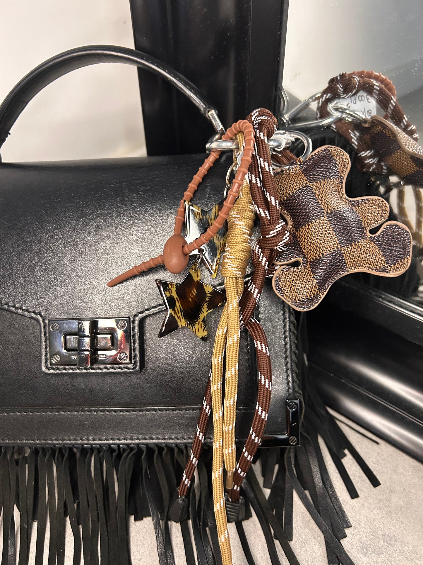 Bag Charms ourson bi-colore