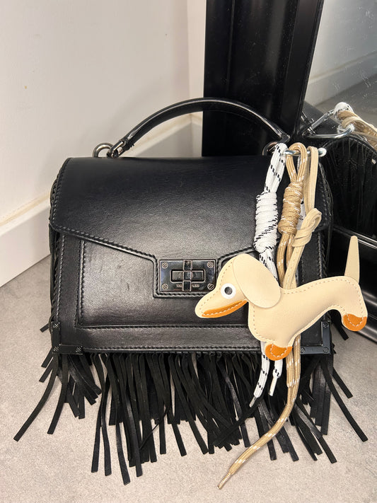Bag Charms chien beige