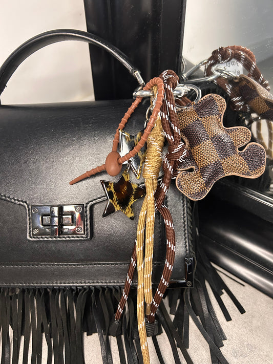 Bag Charms ourson bi-colore