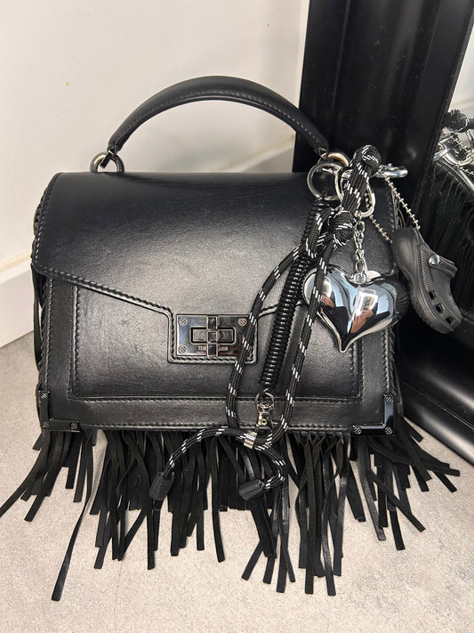 Bag charms sabot noir