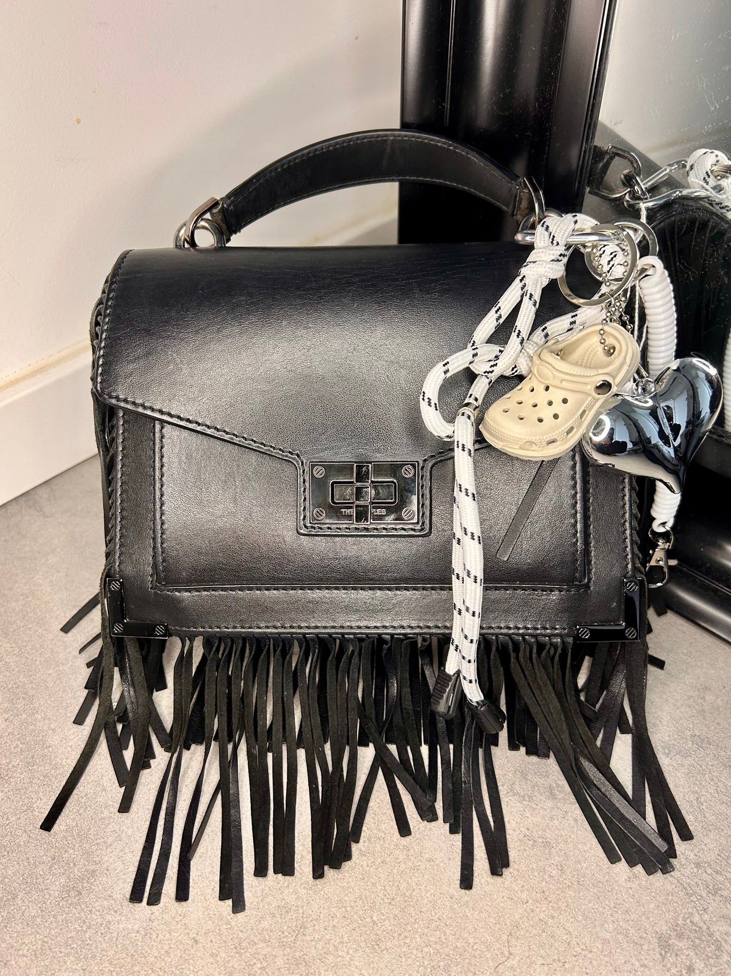 Bag Charms sabot blanc