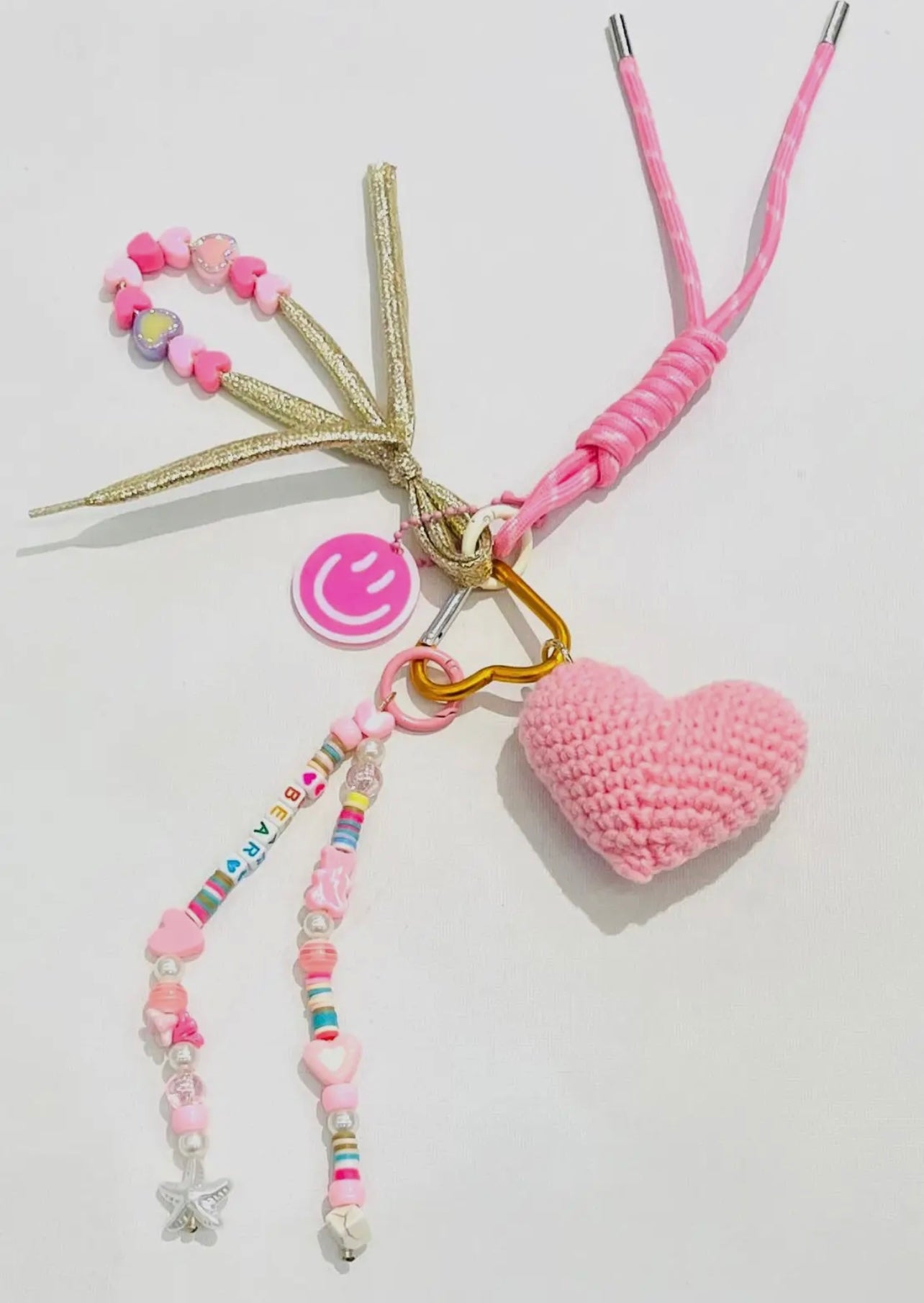 Bag Charms Smiley Rose