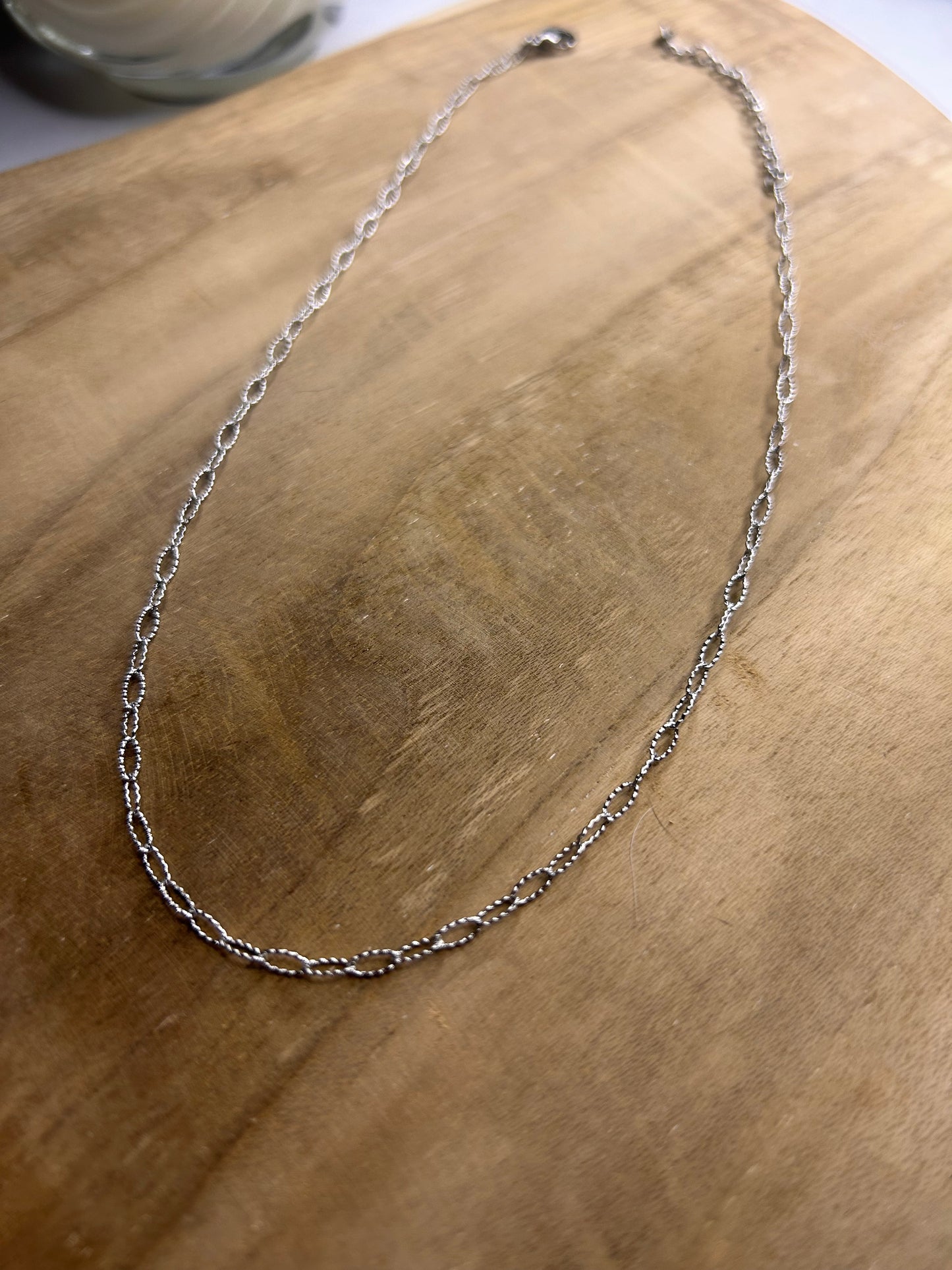 Collier argent « Dolce »